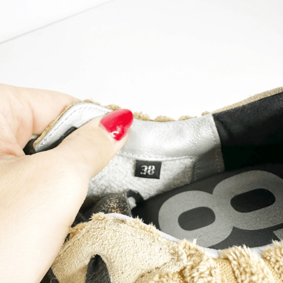 P448 John Pride Sneaker W Rib Tan Lace up low top LE Womens 38 US 7.5 8 - Picture 9 of 11